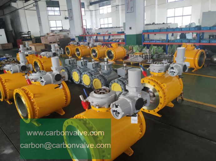 three pc trunnion ball valves